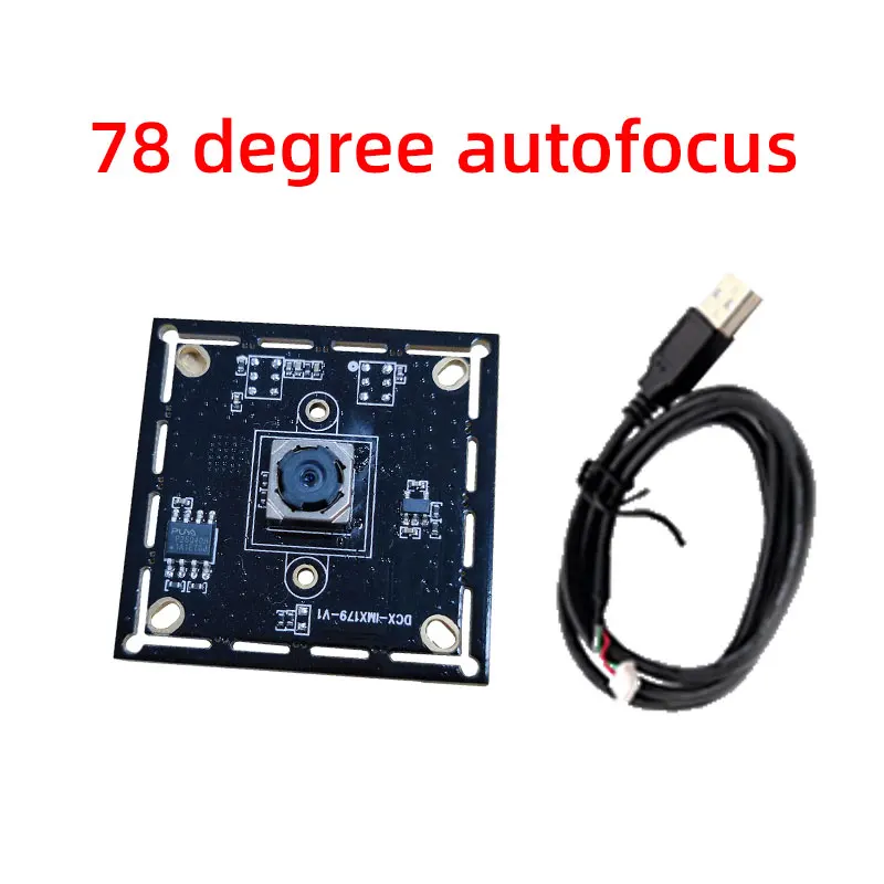 Modulo telecamera HD da 8 MP Messa a fuoco fissa Telecamera grandangolare per riconoscimento facciale/scansione dei documenti Chip IMX179 Unità USB gratuita
