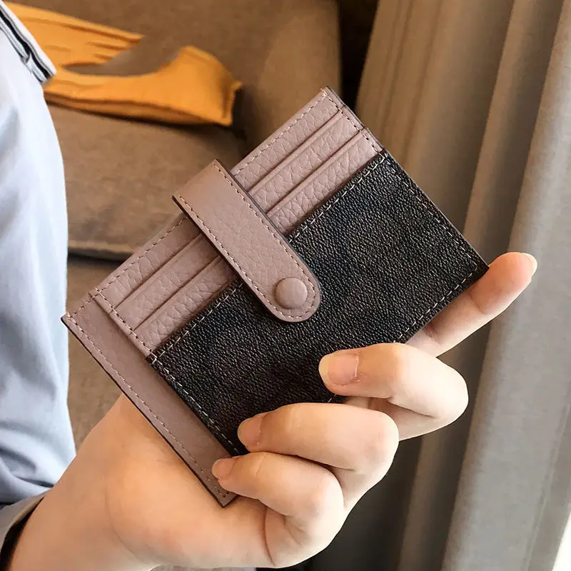 New in Women Short Small Wallets Fold Card Holder ID Bag Coin Purse Ladies Wallets Anti-degaussing Driver's License Card Holder