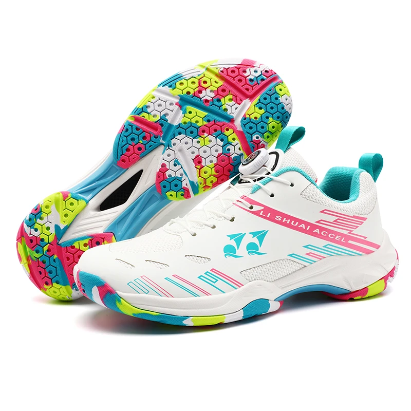 

Unisex Durable Sport Sneakers Stable Badminton Table Tennis Handball Training Shoes for Men Women Volleyball Athletic Footwear