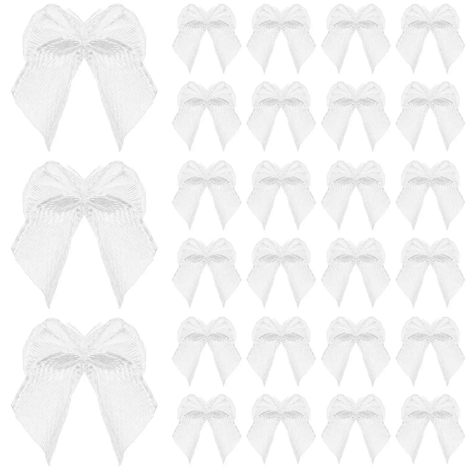

100 Pcs Bow Gift Decor Diy Wreath Accessories Crafts Ornaments Hair Clip Appliques Premium Bows Accessories Bows Party