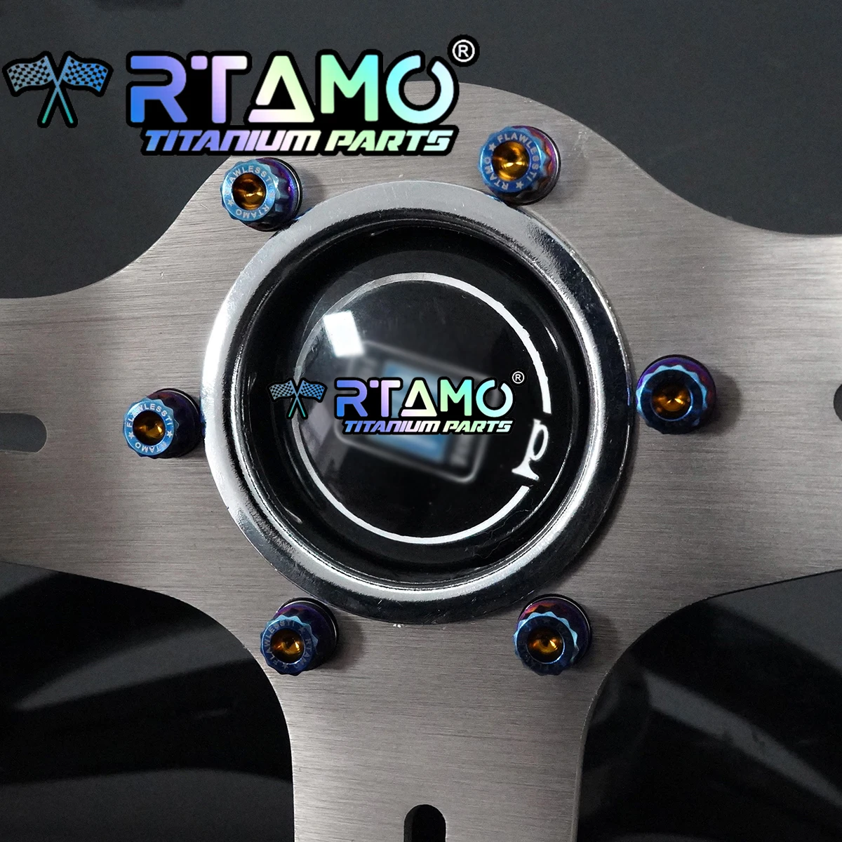 RTAMO Car Steering Wheel Bolts Anti-theft Titanium Screws M5X15/20 with Wrench for MoMo NARDI view 6