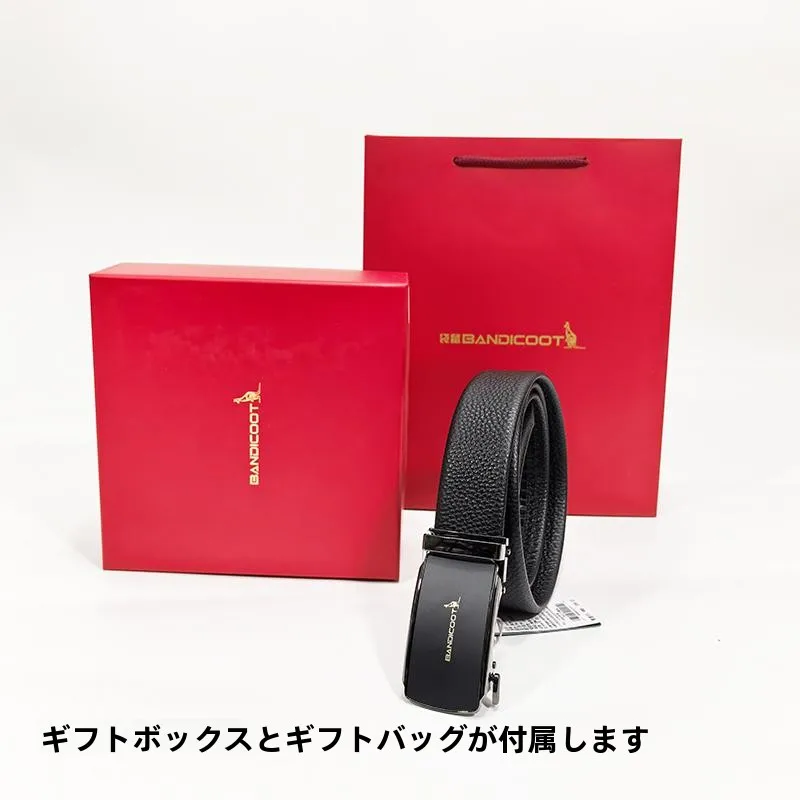 カンガルーメンズベルト-高級感のある本革-ファッションギフトボックス-ビジネス用-純粋なトップレイヤー牛革ウエストベルト-彼氏へのプレゼントに