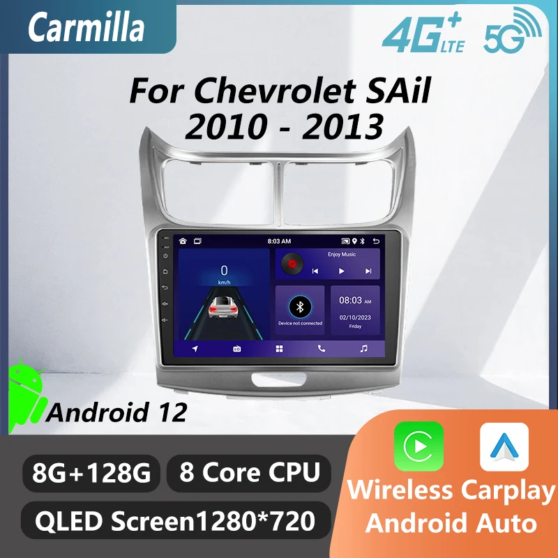 

Автомагнитола 2 Din для Chevrolet SAil 2010-2013, автомобильная стереосистема с Wi-Fi, GPS-навигацией, головное устройство с мультимедийным видеоплеером