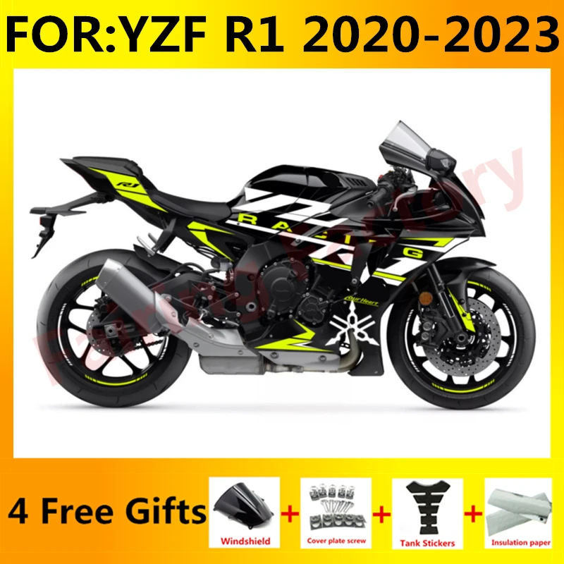 

NEW ABS Motorcycle Injection full Fairing Kit fit For YZF R1 YFZ-R1 R1M 2020 2021 2022 2023 Bodywork Fairings kits black yellow