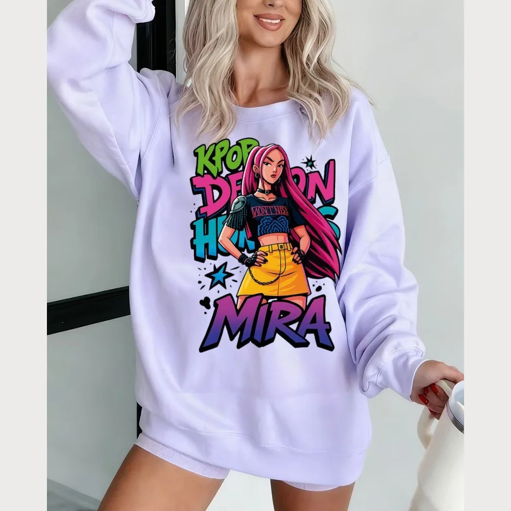 Moda KPop Demon Hunter cartoon Girl Boy Maglione Felpa calda Uomo e donna Hallyu casual Top abbigliamento casual