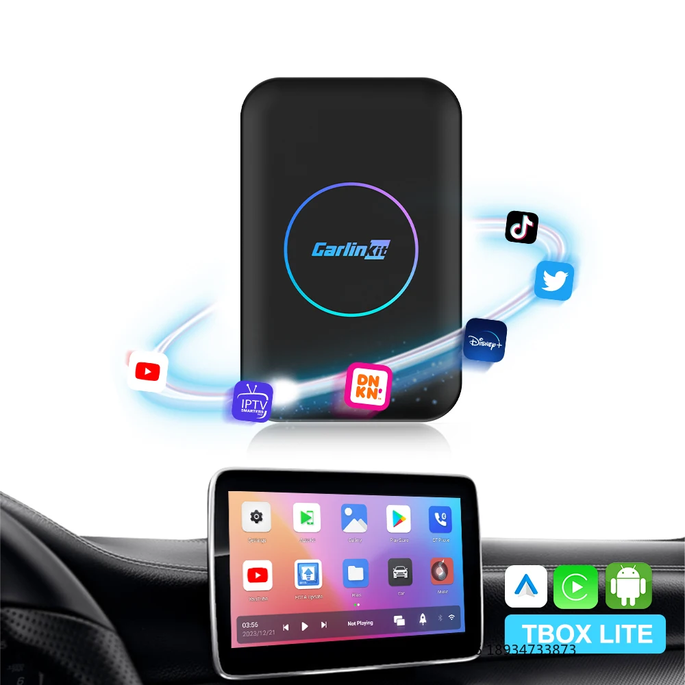 

Carlinkit 2025 Smart Box Carplay Android 10 Multimedia Boxes Wireless Android Auto Carplay USB Android Box for Car