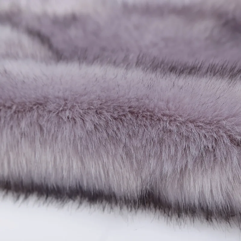 High-grade Dye tip faux fox fur,fabrics by the meter,felt cloth plush fabric