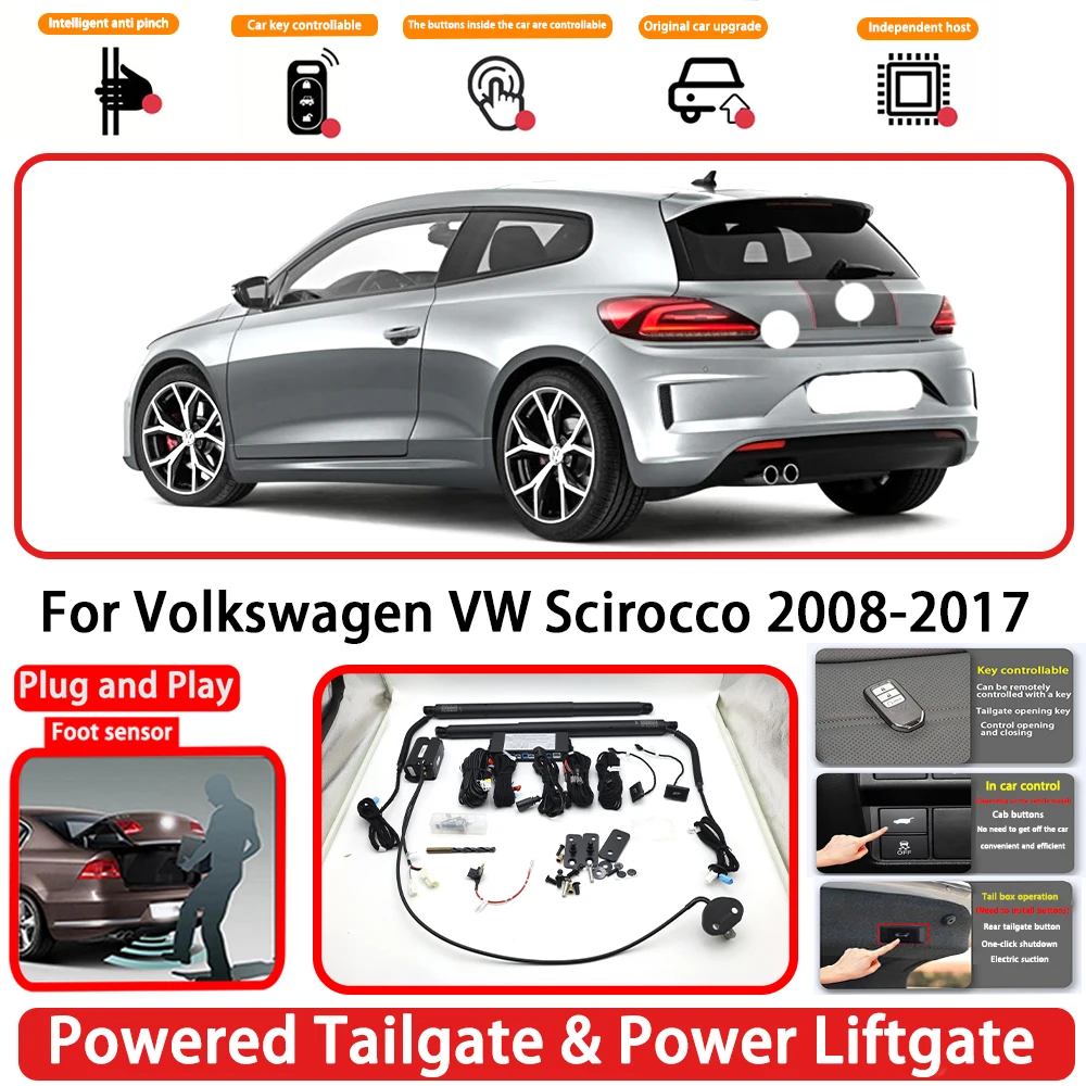 for Volkswagen VW Scirocco 2008-2017 OEM Plug and Play Auto Powered Tailgate Power Liftgate Rear Trunk Opener System