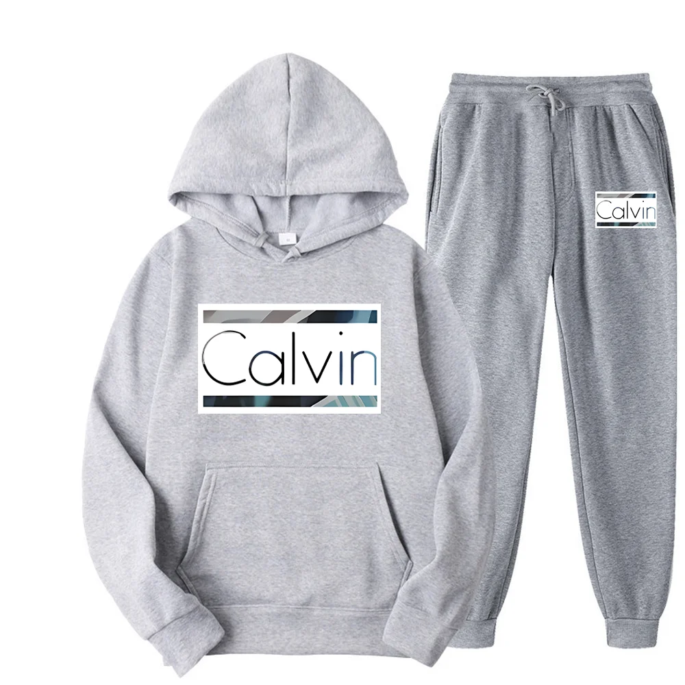 

Женский крутой повседневный комплект из 2 предметов с принтом, толстовка с длинными рукавами и толстовка на шнурке с карманами, брюки с буквенным принтом