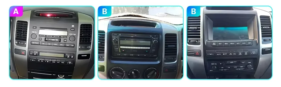 Junsun Android 15 Intelligente Autosysteme für Toyota Land Cruiser Prado 120 3 III Lexus GX4 J120 2002-2009 AI Wireless CarPlay – Detail 2