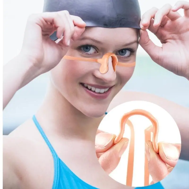 

K1KD Swimming Nose Clip Swim Nose Guard Swim Nose Plugs with Rope for Water Sports