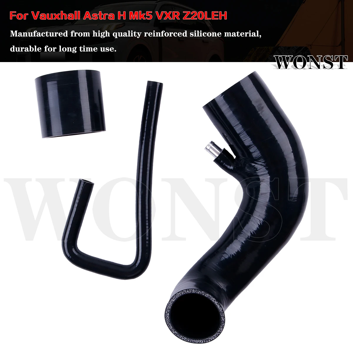 Silicone Intake Induction For Vauxhall Astra H Mk5 VXR Direct Route Induction Hose Use With 19CDTI Airbox or 80mm Air Filter