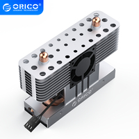 ORICO Strong Heat Dissipation M.2 SSD 2280 Heatsink Aluminum Cooling Copper Heat Pipe Silicon Therma Pads with Cooling Fan