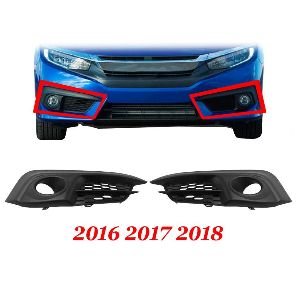 

Unique Fog Light Trim For Honda Civic 2016-2018 Set Of 2 Driver And Passenger Side