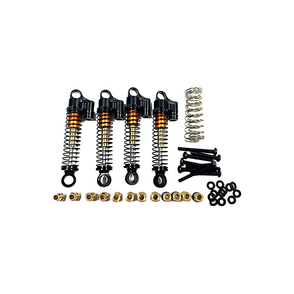 

Aluminum Alloy 1/18 Front Rear Shock Absorber 4pieces Smooth Rc Front Rear Shock Absorber For HOBBYPLUS 1810178 Red
