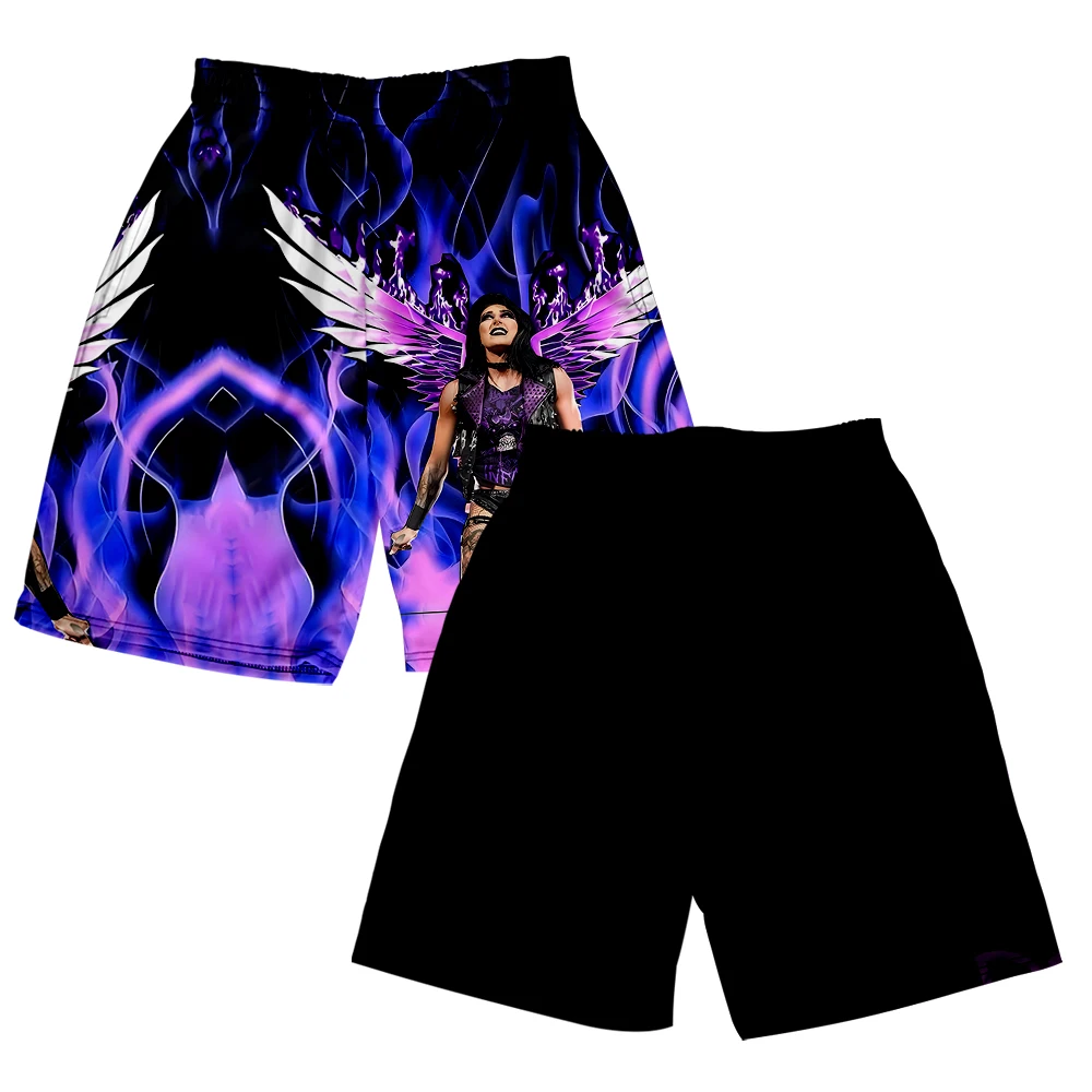 

Rhea Ripley Merch Print Fake Two Shorts Cosplay Women Men Fashion Casual Streetwear