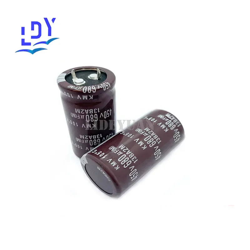1pcs Ox horn Capacitor 400V/450V 680UF Size 30X50/60 35X40/45/50/60mm aluminum electrolytic capacitor 680UF 400V/450V