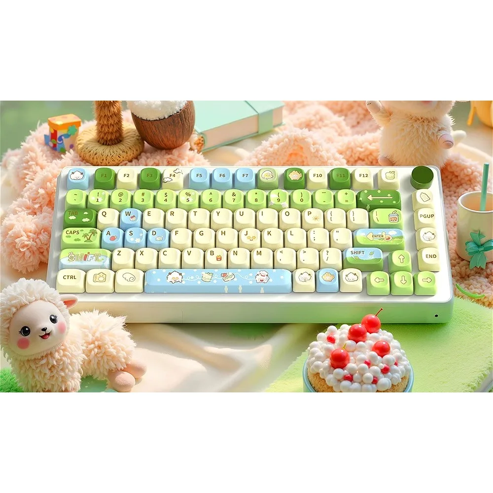 

Cartoon design PBT keycap, five-sided sublimation process, suitable for mechanical keyboard cap