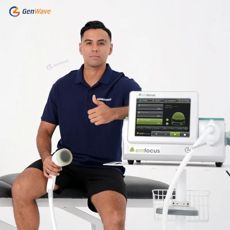 Kaphaphysio Fcoused FSWT And ESWT Chronic Pain Treatment emfocus Physiotherapy Machine