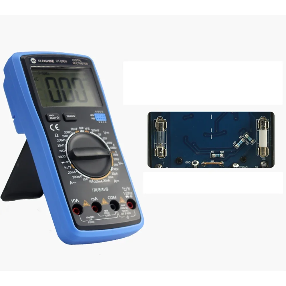 Digital Multimeter SUNSHINE DT-890N High Precision Multimeter Automatic AC DC Voltage Current Resistance Measurement Tester