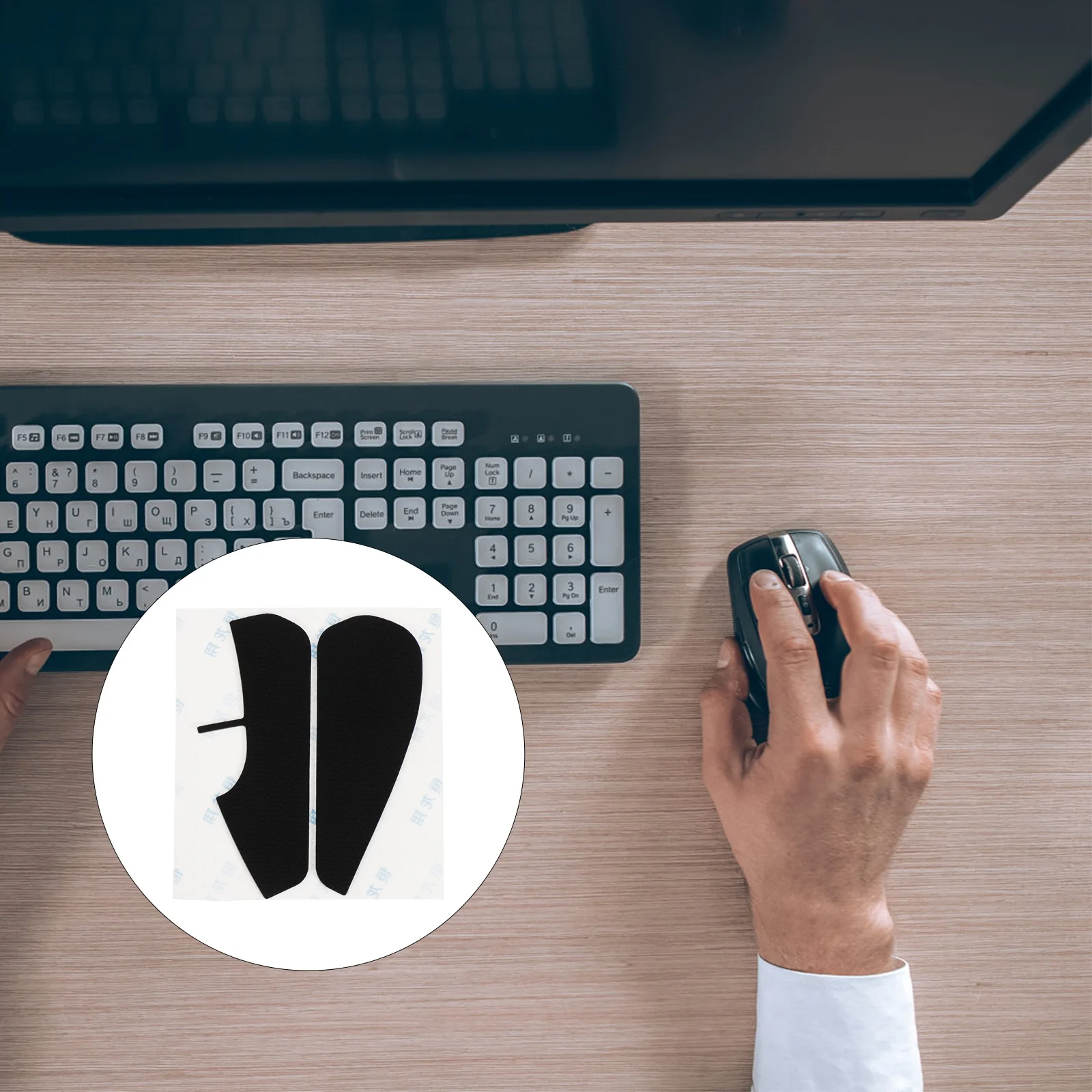 

1 Pair Mouse Side Sticker Anti-Slip Silicone Grip Tape Replacement for Rival 300 Gaming Mouse Improve Accuracy Reduce Wrist