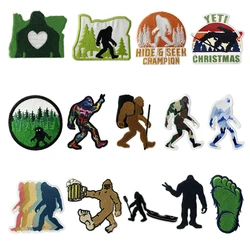 New Bigfoot Cartoon Cloth Sticker Explosive Clothing Shoes And Hats DIY Cloth Sticker Back Hot Melt Adhesive Factory Direct