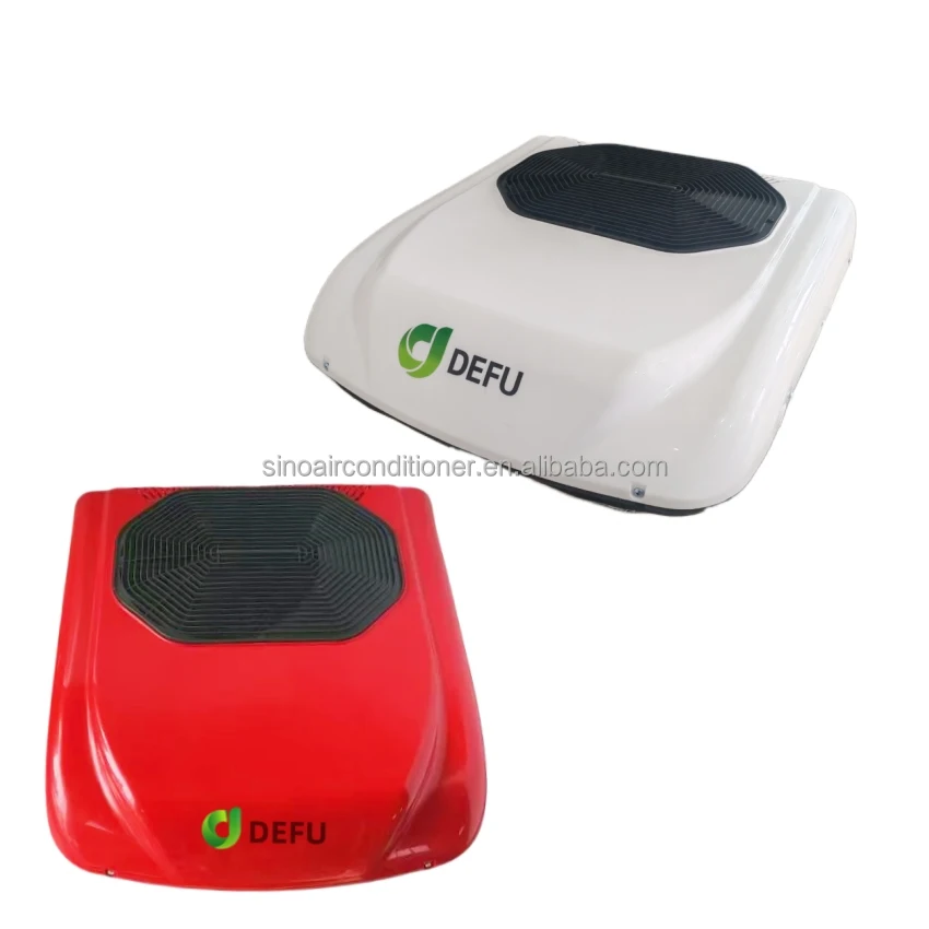 المقصورة الكهربائية التيار المتناوب تيار مستمر 24 فولت Aircon شاحنة تكييف الهواء 12 فولت شبه شاحنة التيار المتناوب Sistemas De Aire Acondicionado #1