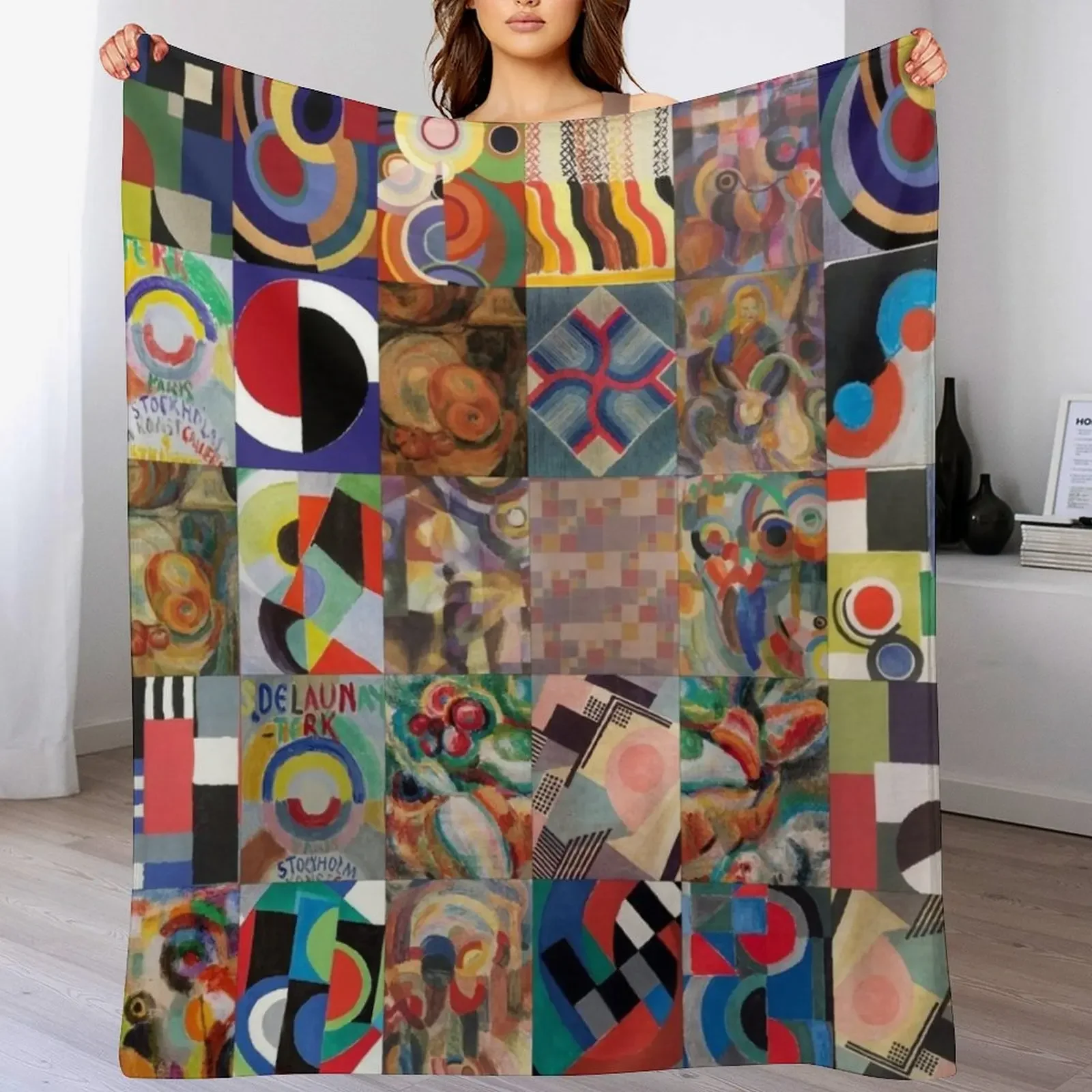 

Sonia Delaunay Throw Blanket christmas gifts Hair Luxury Thicken Hairys Blankets