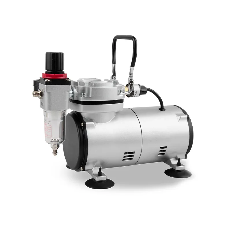 

Oil Free Small Air Compressor AS18-2 Dental Mini Tattoo Spray Painting Woodworking Spray Painting Tool Air Pump