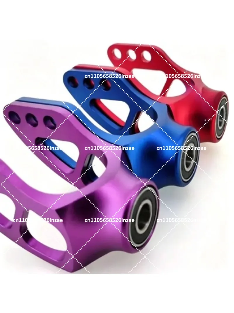 Aluminum Alloy Front Wheel Fork Assembly with Bearing for Wheelchair, 4/5 Inch Universal Caster