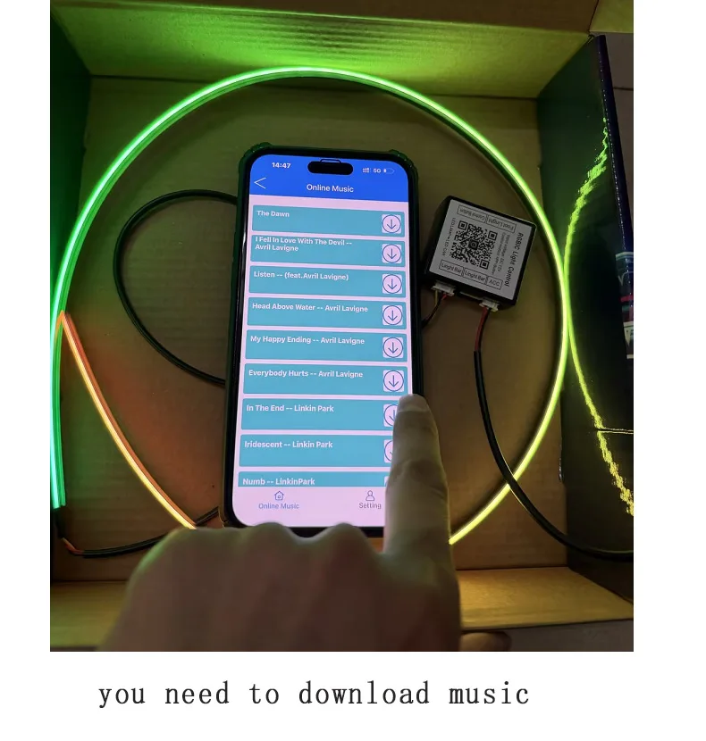 14/18 in 1 LED Acryl Auto Umgebungslicht RGB 64 213 Farbe Symphonie Acryl APP Streamer Atmosphäre Lampe Kit Eine Zone Dual Zone – Detail 37