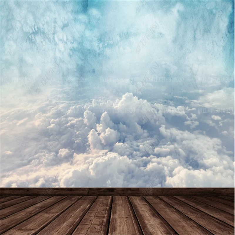 

Clouds Sky Nordic Retro Mural Wallpaper For Living Room Painting TV Sofa Background Wall Paper Home Decor papel de parede 3d