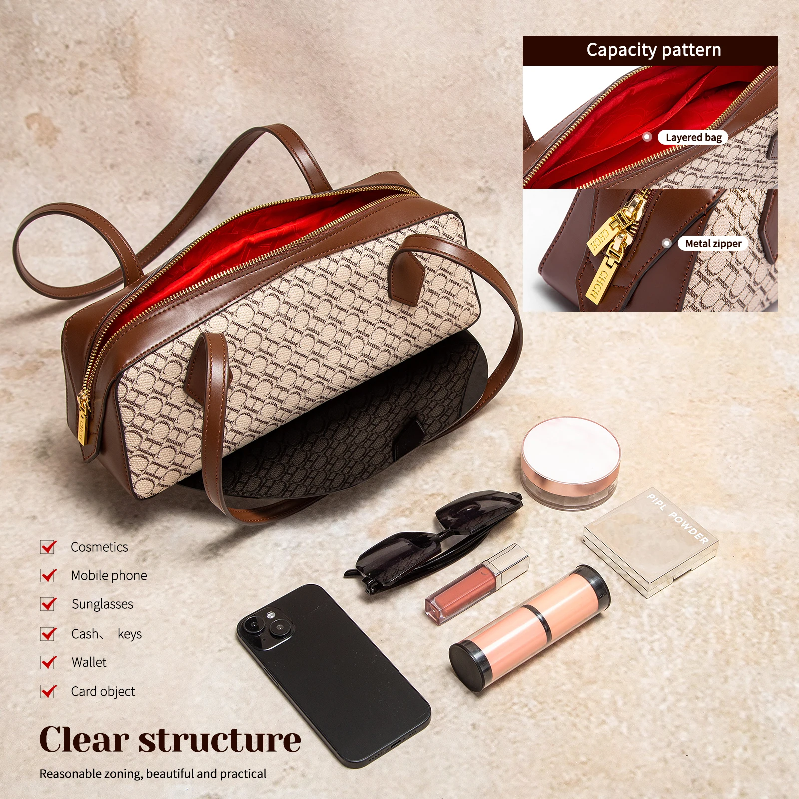 

Кожаные эргономичные ремни с художественным узором. Совместные современные универсальные дизайнерские кожаные сумки с геометрическим рисунком. Роскошные сумки.