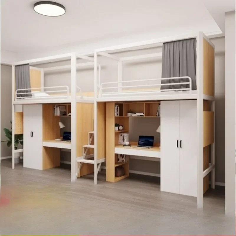 Combination Bed Staff Worker Postgraduate Enterprise Dormitory Dormitory University Student Apartment Bed Under Bed 2