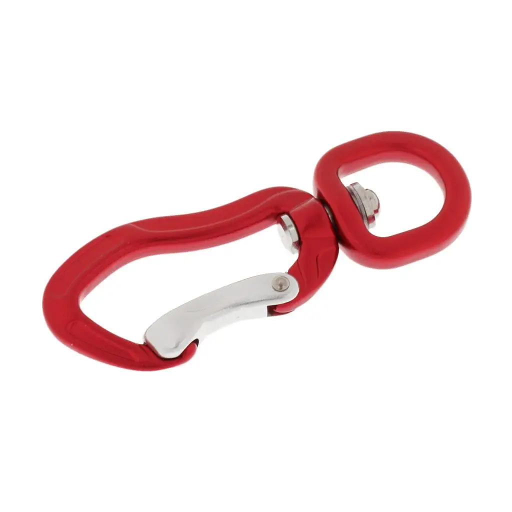 Multi-purpose Swivel Eye Snap Hook Aluminum Carabiner Lock Gear for Hiking Backpack Rope Climbing Equipment Outdoor