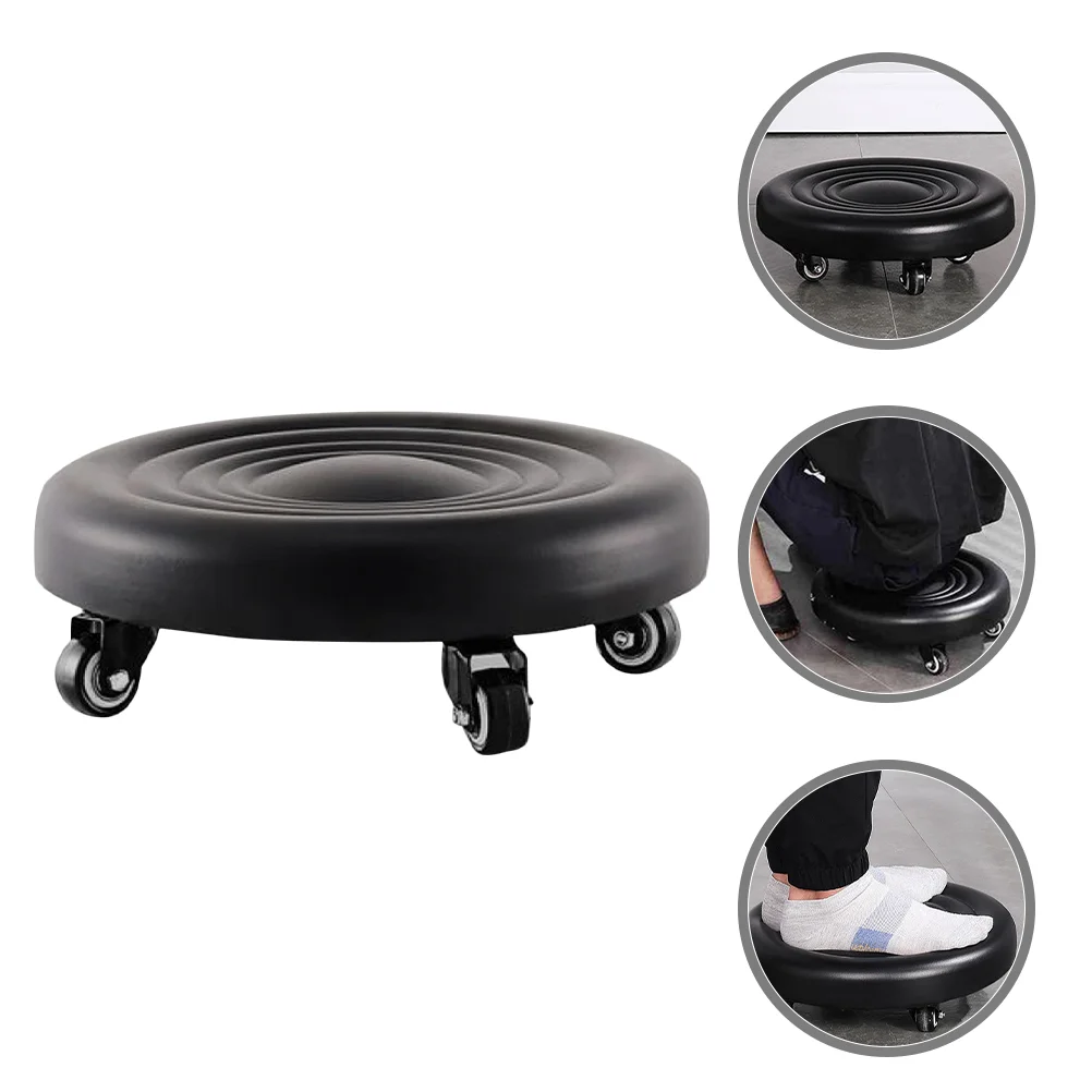 

Pulley Stool under Desk Foot Rest Step Stools Kids Office Bathroom Footstool Rolling Resting Small Household