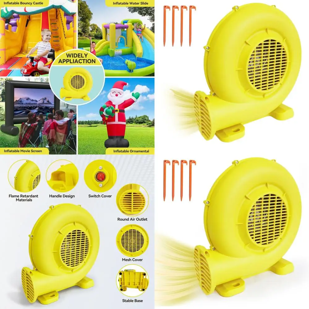 

Portable 750W 1.0HP Inflatable Blower for Bounce Houses, Water Slides, and Inflatable Attractions