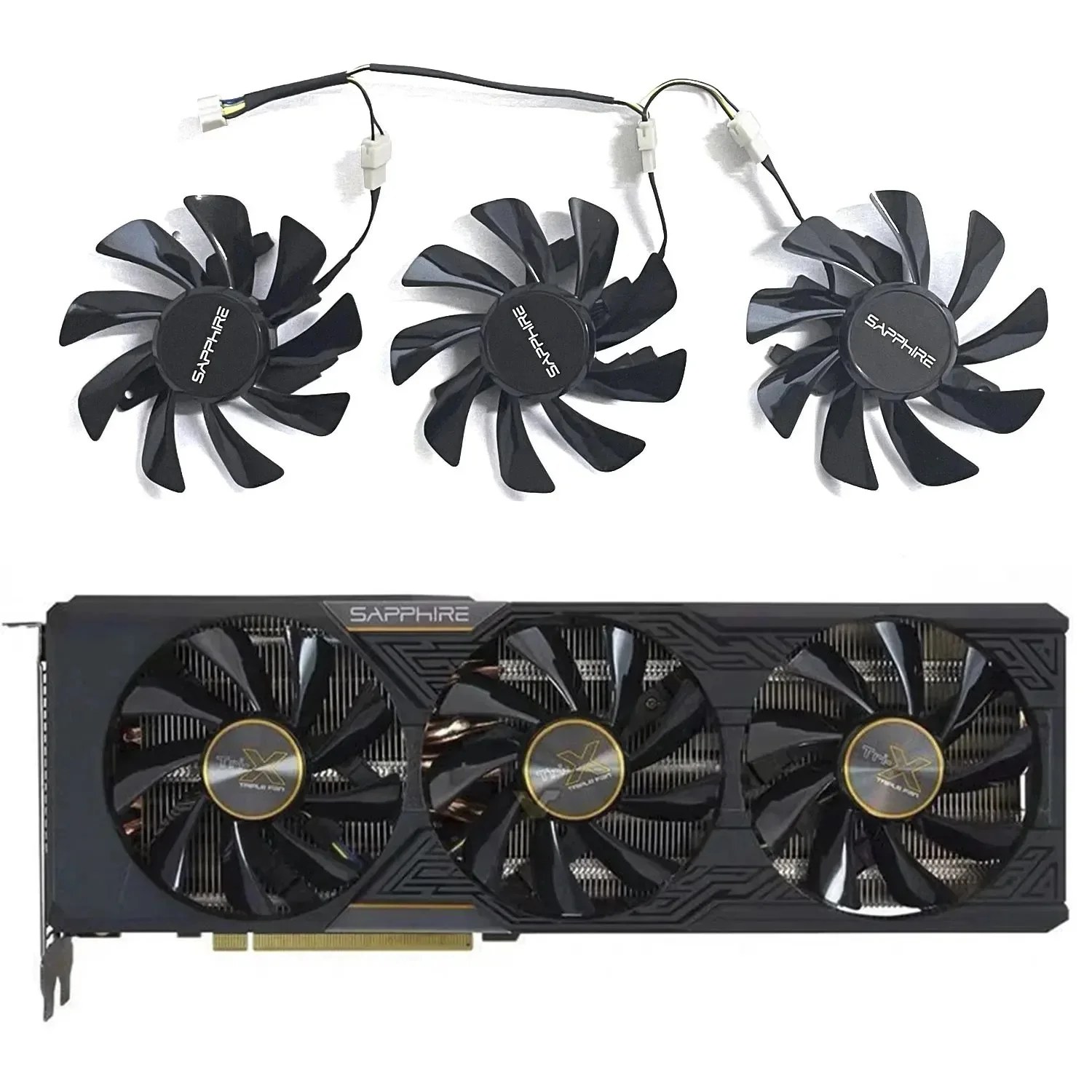 

Suitable for Sapphire Radeon R9 FURY 4GB HBM Tri-X OC graphics card 85MM 4pin T129215BU T129215SU GPU replacement fan