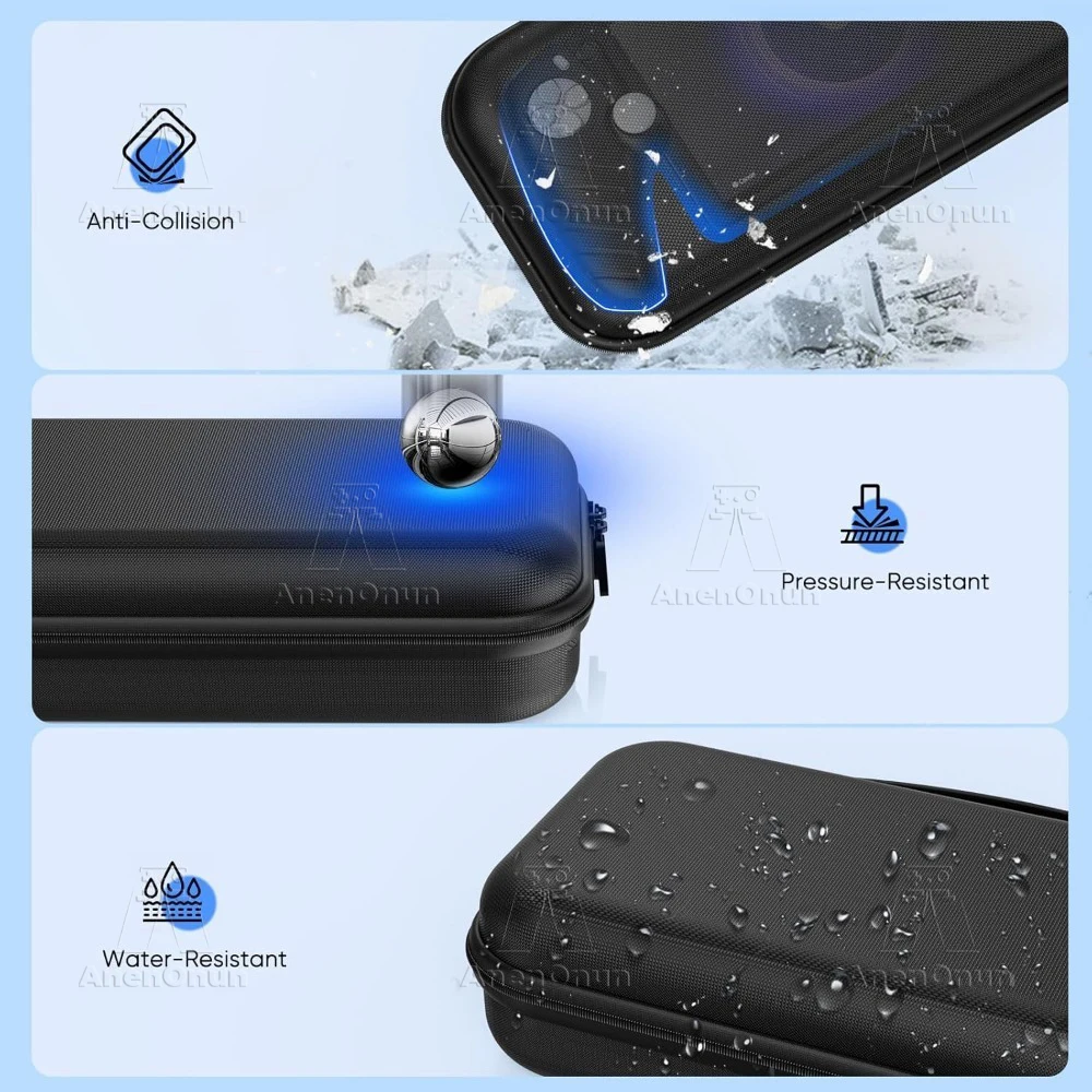 PS Portal 8-in-1 Protective Accessories Kit Carrying Case Soft Silicone Cover 4 Thumb Grips 2 HD Tempered Glass Screen Protector