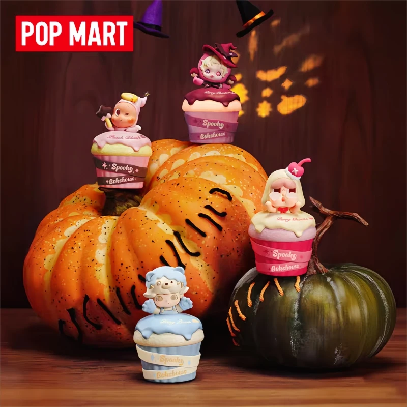 Pop Mart Monster Bakery Series Projection Night Light Surprise Blind Box Home Decoration Collection Cute Peripheral Gift Toys