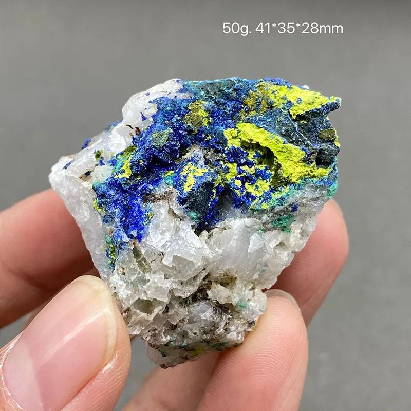 100% Natural Volborthite and Azurite and chrysocolla bead Mineral Specimen Healing Crystal Gem Home Decor Collectibles