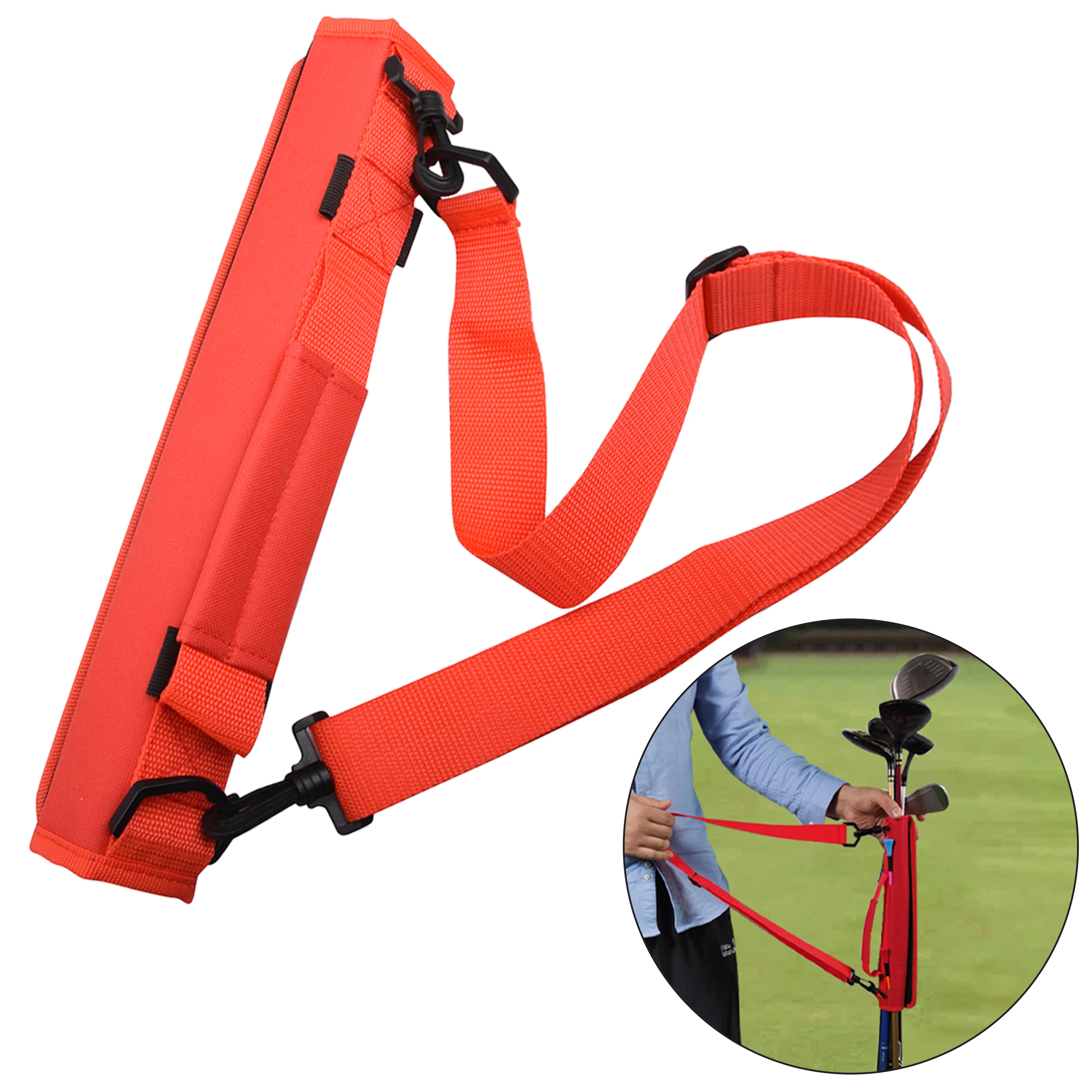 

Lightweight Golf Club Bag - Portable Nylon Golf Club Carrying Bag/adjustable Shoulder Strap, Durable Golf Accessory