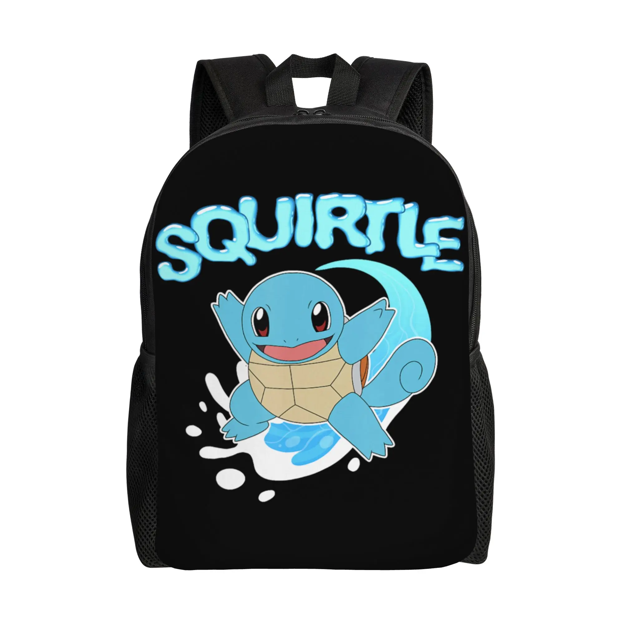 Back to school season Squirtle Riding A Wave Cute Shot Schoolbag Pokemon Ladies Light Backpack