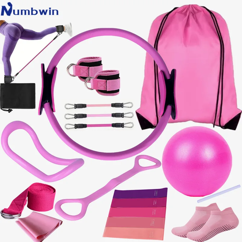 numbwin-juego-de-19-piezas-para-yoga-y-pilates-anillas-de-resistencia-correas-para-tobillos-bandas-de-resistencia-de-color-degradado-equipo-de-entrenamiento