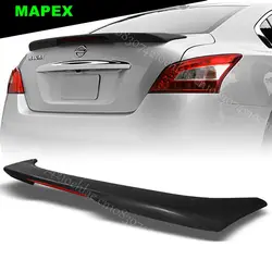 Paintable Trunk Lip Spoiler Wing w/LED Brake Light For 2009-2014 Nissan Maxima