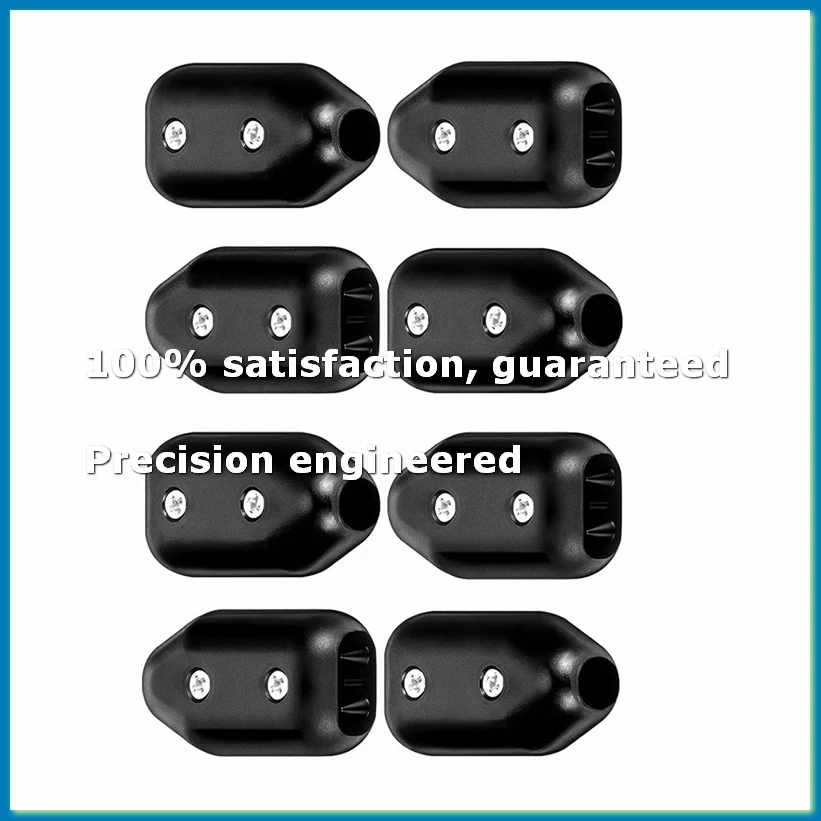 8Pcs Rope Clamps, Reusable Rope Clamp 3/8 Inch Plastic Cord Connector Suitable for 7-8 mm Nylon or Braided Cord-AC17
