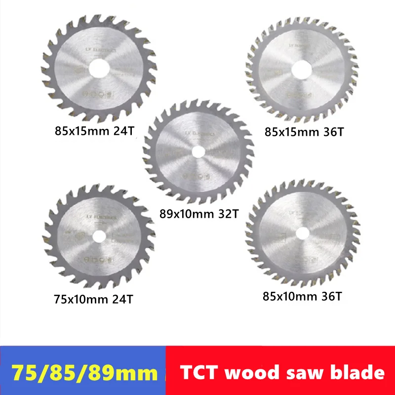 TCT Carbide Saw Blade 75/85/89mm Woodworking Angle Grinder Specialized Saw Blade, Used for Cutting Wood PVC. Plastic Tool