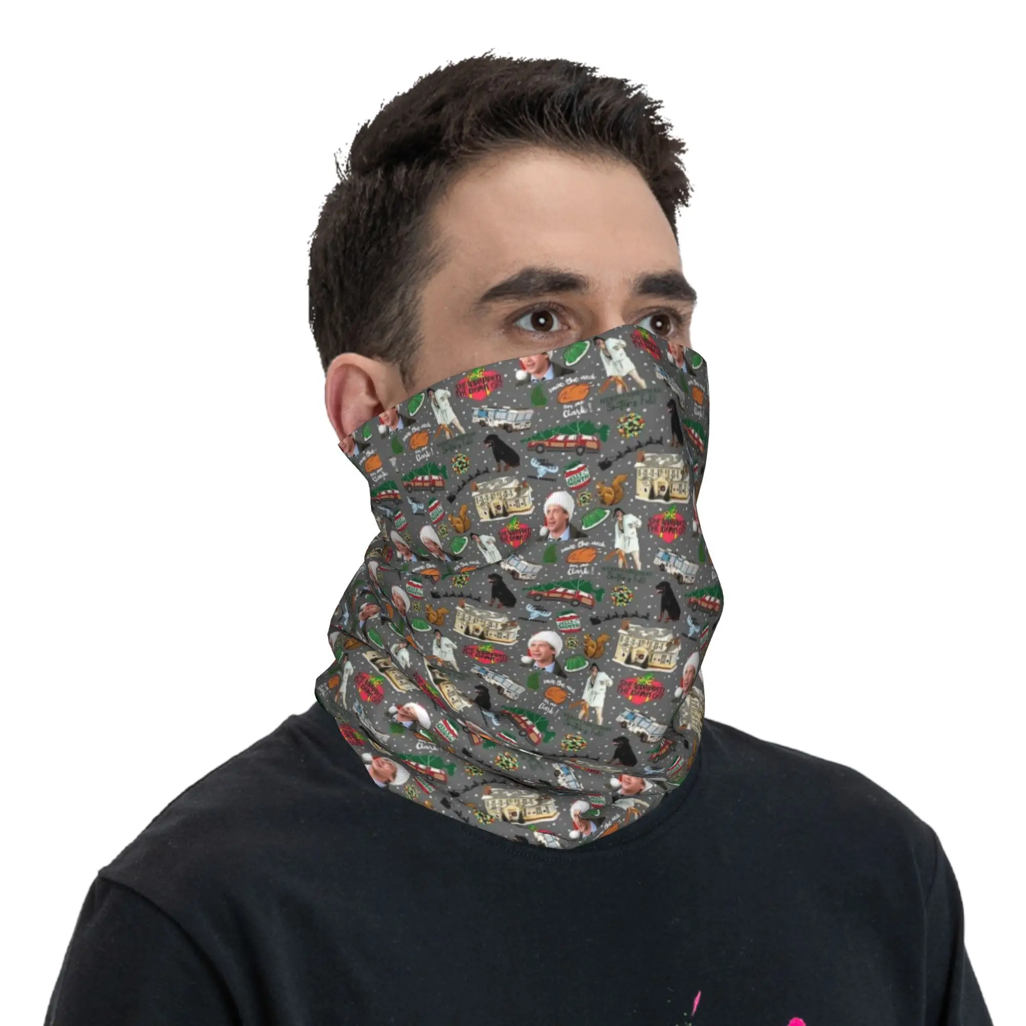 National Lampoons Christmas Vacation Bandana Neck Gaiter Printed Mask Scarf Cycling Scarf Outdoor Sports For Men Women Adult
