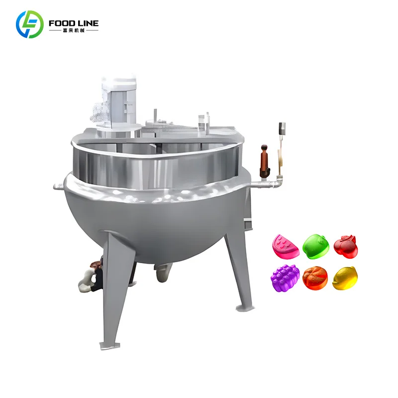 Aangepaste Jelly Gummy Candy Forming Making Machine Home Made Candy Toffees Making Machines voor Candy Production Line