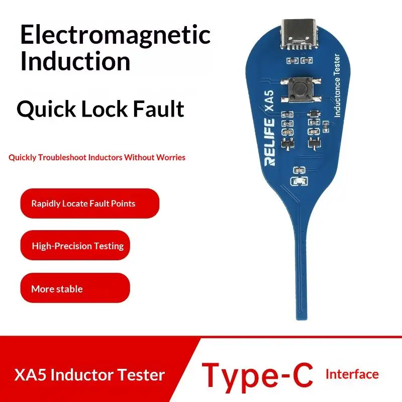 XA5 Inductance Tester Smart Measurement Meter for Mobile Phone PC Repair Technicians Electromagnetic Parts Analysis Tool